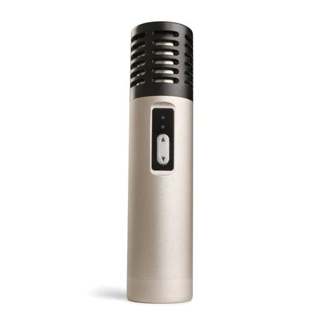 Arizer Air Vaporizer in Silver, Portable Ceramic Dry Herb Vape, Front View on White Background