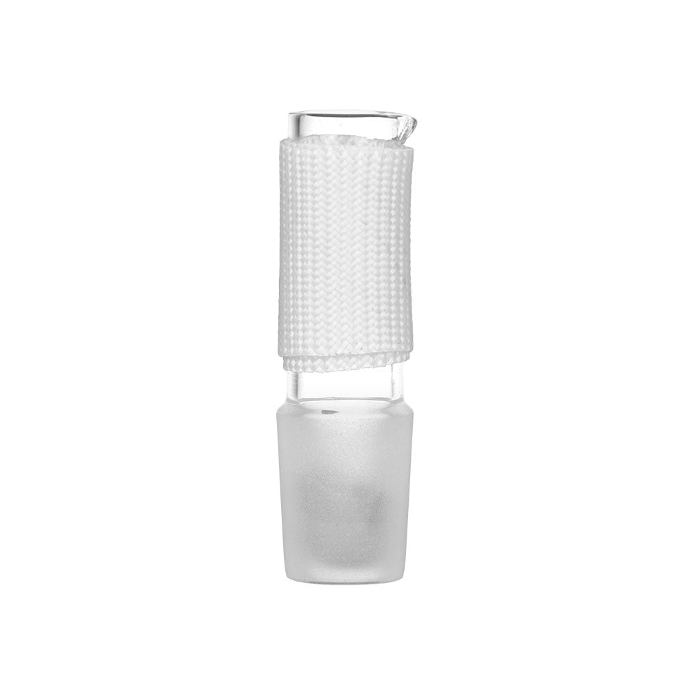 Arizer Glass Heater Cover for Vaporizers, Clear Portable Design, Front View on Seamless White