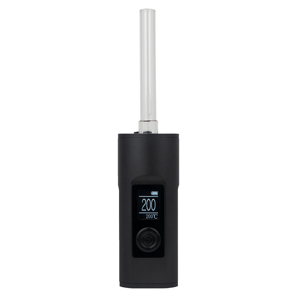 Arizer Solo II Portable Vaporizer in Black with Digital Temperature Display, Front View