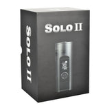 Arizer Solo II Portable Vaporizer in Black, Front View on Box, 3400mAh Battery for Dry Herbs