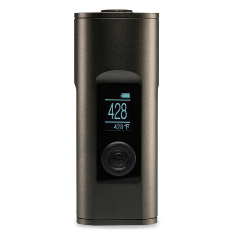 Arizer Solo II Vaporizer in Black, Portable Design with Digital Temperature Display, Front View