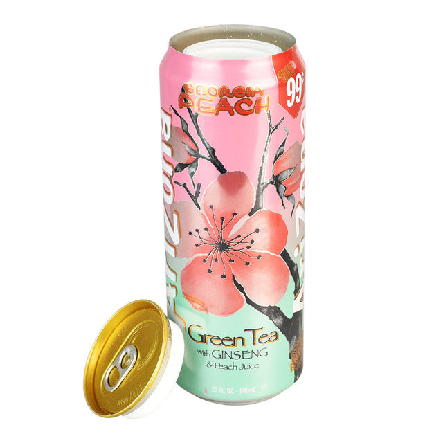 AriZona Georgia Peach Can Diversion Safe, 23oz, ideal for discreet dry herb storage