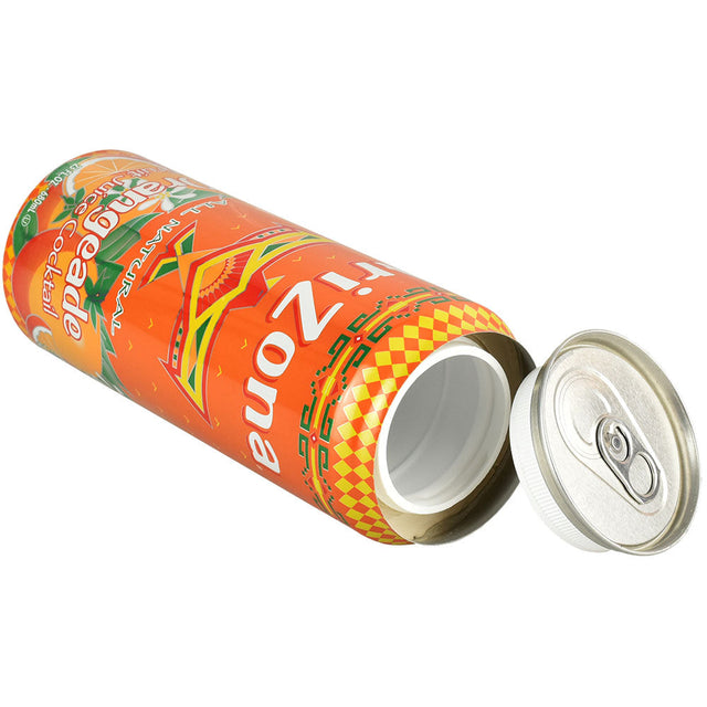 AriZona Orangeade Can Diversion Safe, 23oz, Side View with Open Top for Stash Storage