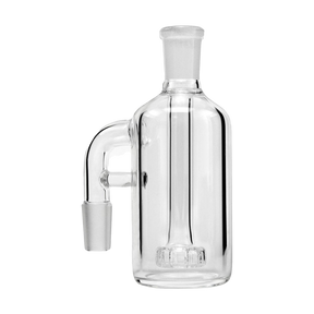 PILOT DIARY Ash Catcher 14mm 90 Degree Clear Glass Front View on Seamless White Background