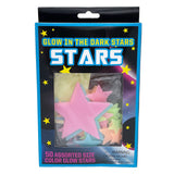 50-Pack Assorted Color Glow in the Dark Stars Wall Stickers in Packaging
