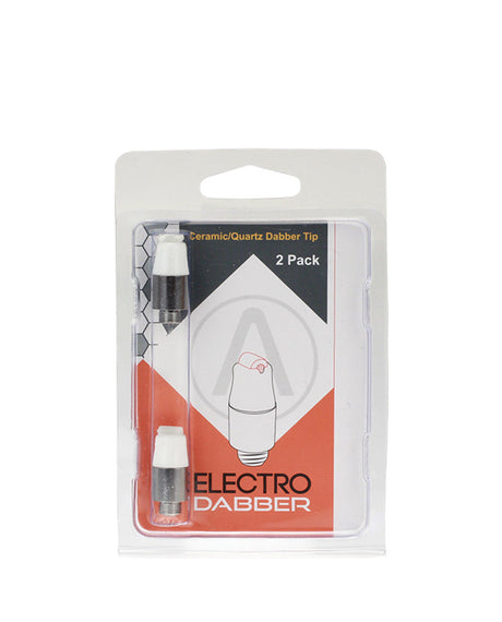 Atmos Electro Dabber 2-Pack with Ceramic/Quartz Heating Tips for Vaporizers, Front View