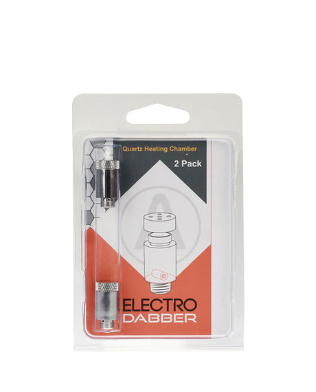 Atmos Electro Dabber Quartz Heating Chamber 2-pack, compact design for e-rigs and vaporizers