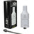Atmos Kiln ceramic e-nail in white with packaging, battery-powered, compact design, for vaporizers