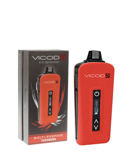 Atmos Vicod 5G 2nd Gen in Orange - Compact Ceramic Vaporizer for Dry Herbs & Concentrates