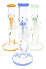 GoG Tree Perc Straight Shooter Bong “Everyday Sprout” – 8½″ – Ice Pinch – Assorted Colors