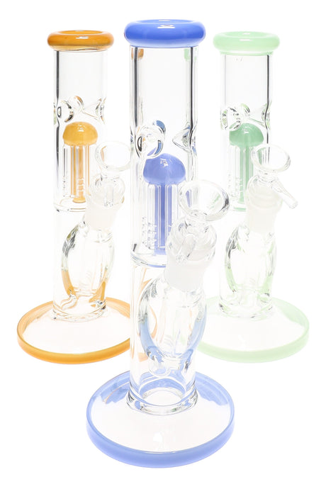 GoG Tree Perc Straight Shooter Bong “Everyday Sprout” – 8½″ – Ice Pinch – Assorted Colors