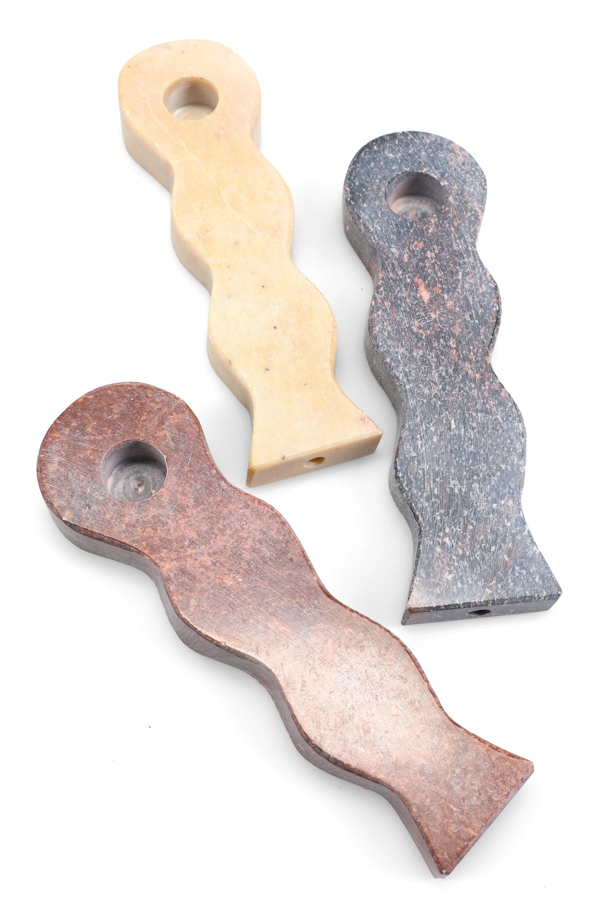 Curvy Stone Hand Pipe “Wave Runner” – 4″ – Assorted Colors