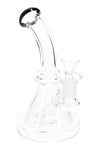 Clear Stemless Beaker Bong “Matrix Mini” – Matrix Stem – 7½″