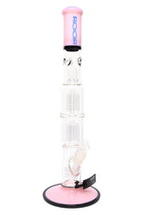 ROOR Tech 17" Multicolor Straight Tube – Double Tree Percs - Ice Pinch