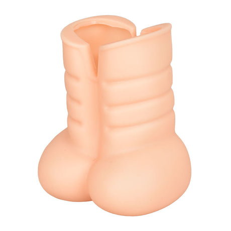 Novelty Ball Sack Drink Holder in Rubber, 5.5" Height, Fun Design, Front View