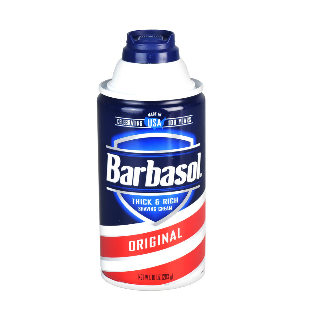 Barbasol Shaving Cream Can Diversion Safe, 10oz - Front View, Perfect for Hiding Valuables