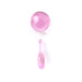 Pink Baseball Bat Terp Slurper Set by The Stash Shack, top and side view on white background