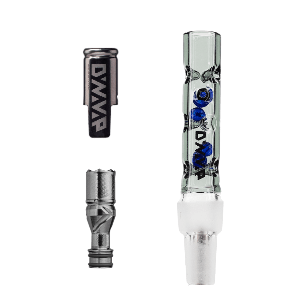 DynaVap BB6 Vaporizer with Blue Glass Accents - Front View