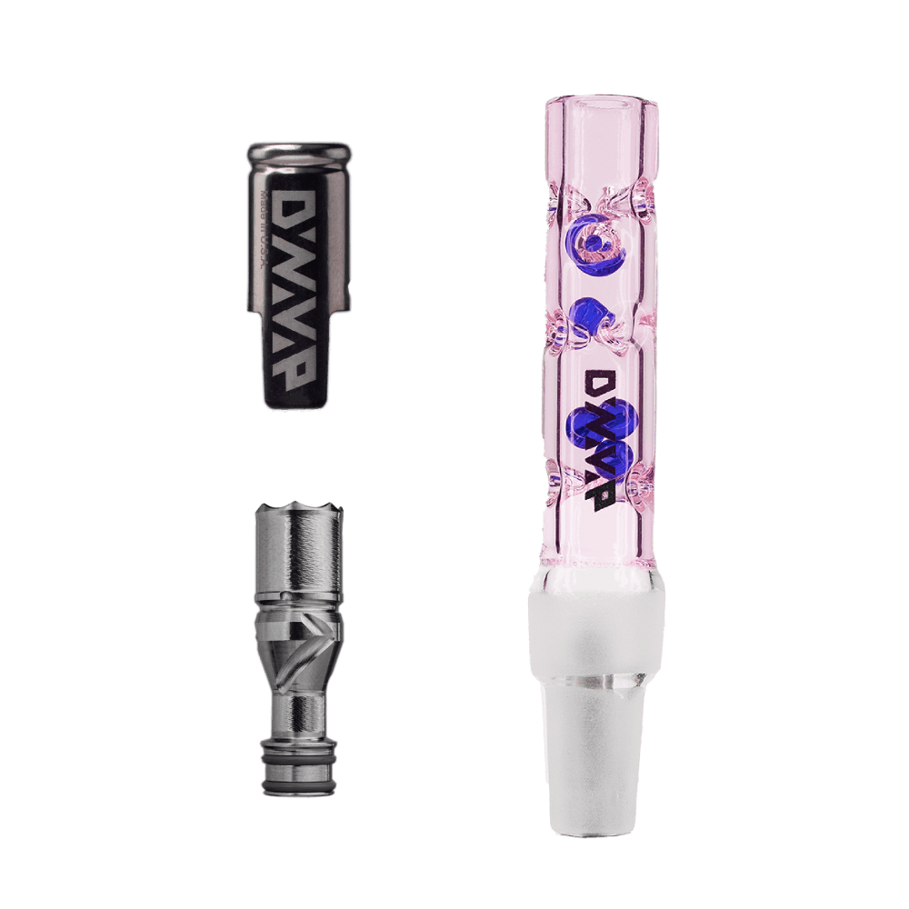 DynaVap BB6 Vaporizer with Glass Body and Disassembled View