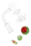 Quartz 14.5 mm Male Terp Slurper Banger – 2 mm Thick