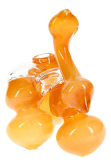 Gold Fumed Triple-Chamber Sherlock Glass Bubbler “Tri-Stack” – 7″