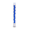 Blue Beaded Glass Cooling Stem for DynaVap, 95mm, Front View on White Background