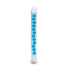 Light Blue Beaded Glass Cooling Stem for DynaVap, Straight Design, Front View