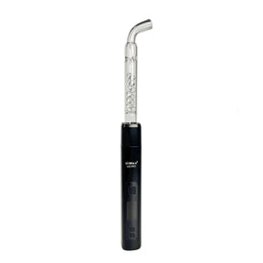 Beaded Glass Cooling Stem for XMAX V3 Pro, Straight Design, Front View on Seamless White Background