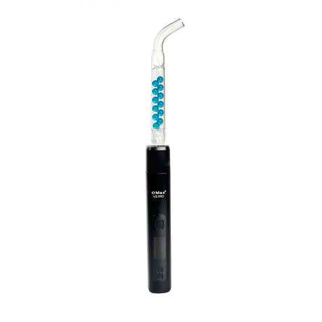 Beaded Glass Cooling Stem for XMAX V3 Pro, Straight Design, Front View on White