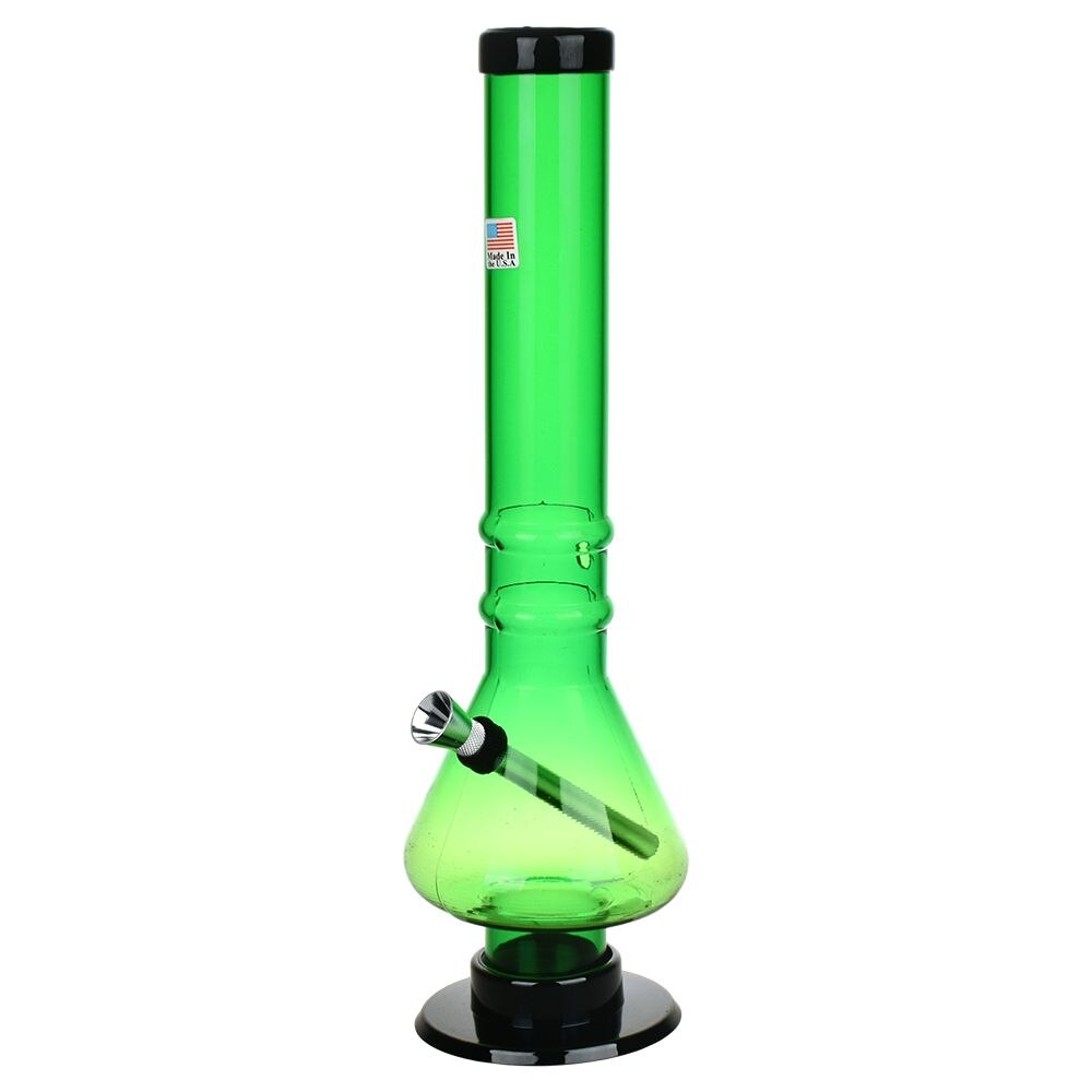 Beaker Base Acrylic Water Pipe | 12" | Colors Vary