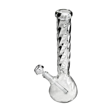 PILOT DIARY 16" Spiral Bong Front View with Clear Glass and Deep Bowl