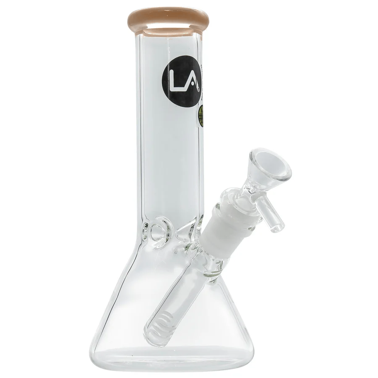 LA Pipes Beaker Bong - Multiple Colors - 8"