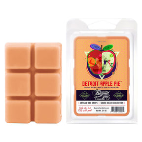 Beamer Candle Co. Detroit Apple Pie Artisan Wax Drops, 2.4oz 12pc Display, Front View