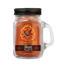 Beamer Candle Co. Cinnamon Fire Ball Scented Mason Jar Candle, Soy Wax, USA Made