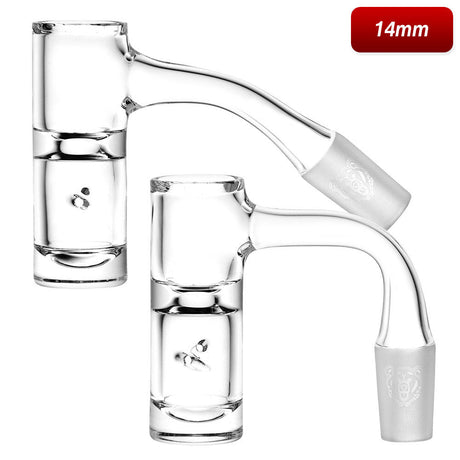 Bear Quartz Auto HighBrid Banger for Dab Rigs, 14mm Male Joint, Front View on White Background