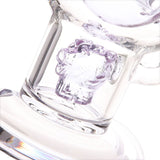 Bear Quartz BQ Sphere Dab Rig close-up, featuring detailed bear logo on high-quality quartz