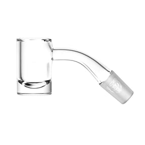 Bear Quartz HighBrid Banger, 10mm Male, clear quartz side view on white background