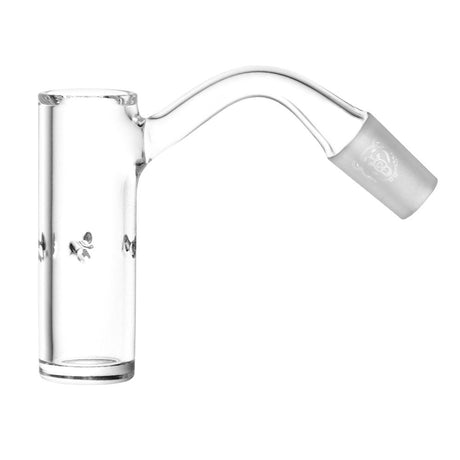 Bear Quartz Lowrider 22mm Banger for Dab Rigs, 10mm Male Joint, Angled Side View