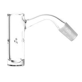 Bear Quartz Lowrider HighBrid Banger 45 Degree, 14mm Male Clear Quartz Side View
