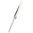 Bear Quartz Reverse Tweezers for Dab Rigs, 5.75" Steel, Front View on White Background