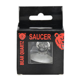 Bear Quartz Saucer Spinner Cap Set in packaging, 33mm quartz carb cap for dab rigs