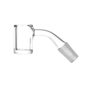 Bear Quartz V2 Flat 22MM Banger for Dab Rigs - 10mm Male Joint Side View on White Background