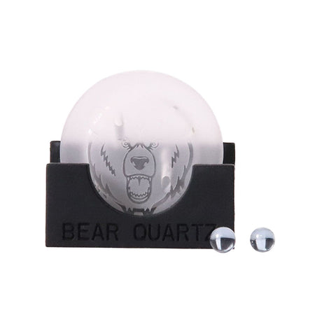 Bear Quartz V2 Spinner Disk Cap Set for Dab Rigs, 40mm, with Novelty Design