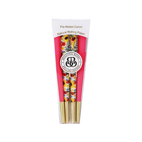 Beautiful Burns Designer Pre-Rolled Cones | Assorted Designs | 8pc | 30pk Display | 20pk Display