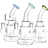 Beauty In Simplicity Glass Dab Rig | 6.25" | 14mm F | Colors Vary