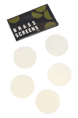 Brass Pipe Screens Box – 100 Wallet Packs – 5/Pack – 500 Screens
