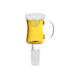 Beer Mug Herb Slide | 14mm M | Assorted Colors | 5ct Bundle
