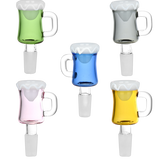 Beer Mug Herb Slide | 14mm M | Assorted Colors | 5ct Bundle