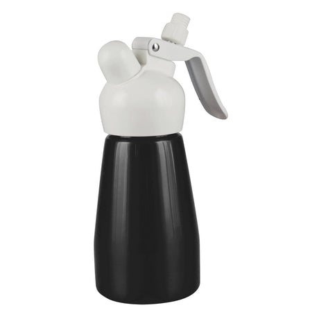 Best Whip Cream Dispenser in Black with Attachments, 1/2 Pint Size - Front View