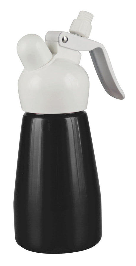 Best Whip Steel Cream Dispenser with Attachments, Medium Size, Front View on White